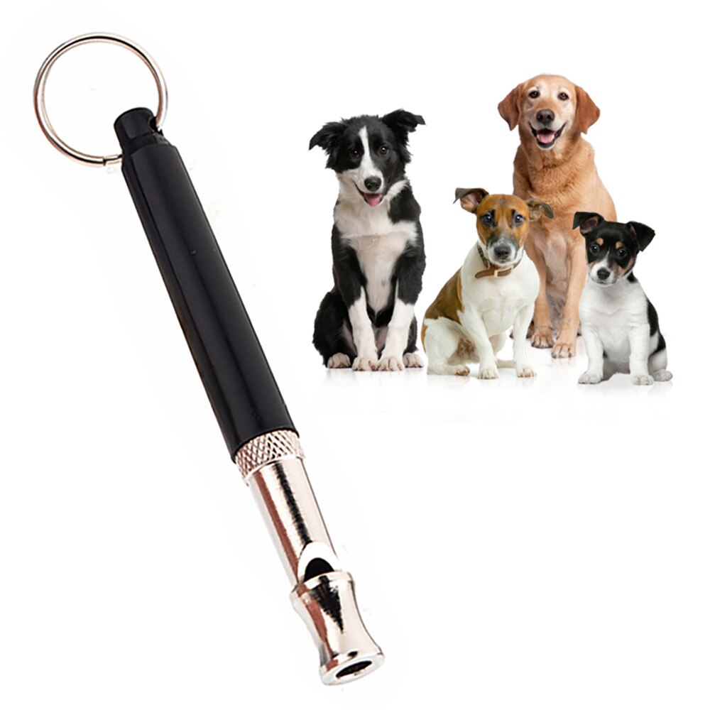 8x0.9cm Ultrasonic Whistle Pet Dog Training Whistle Flute Portable Keychain Dog Whistle Adjustable Dog Flute Pets Supplies