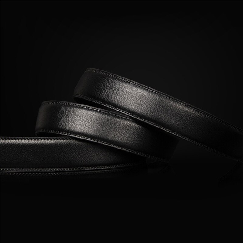 Mandlig sort luksus mænd i imiteret læder bælte armbåndsrem med automatisk spænde cockcon