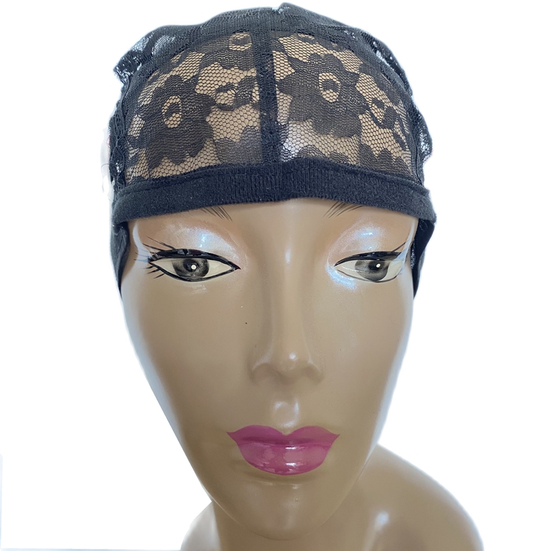 5 Pcs Black Plastic Wig Making Cap for Machine Wigs Hair Net with Adjustable Strap Wig net