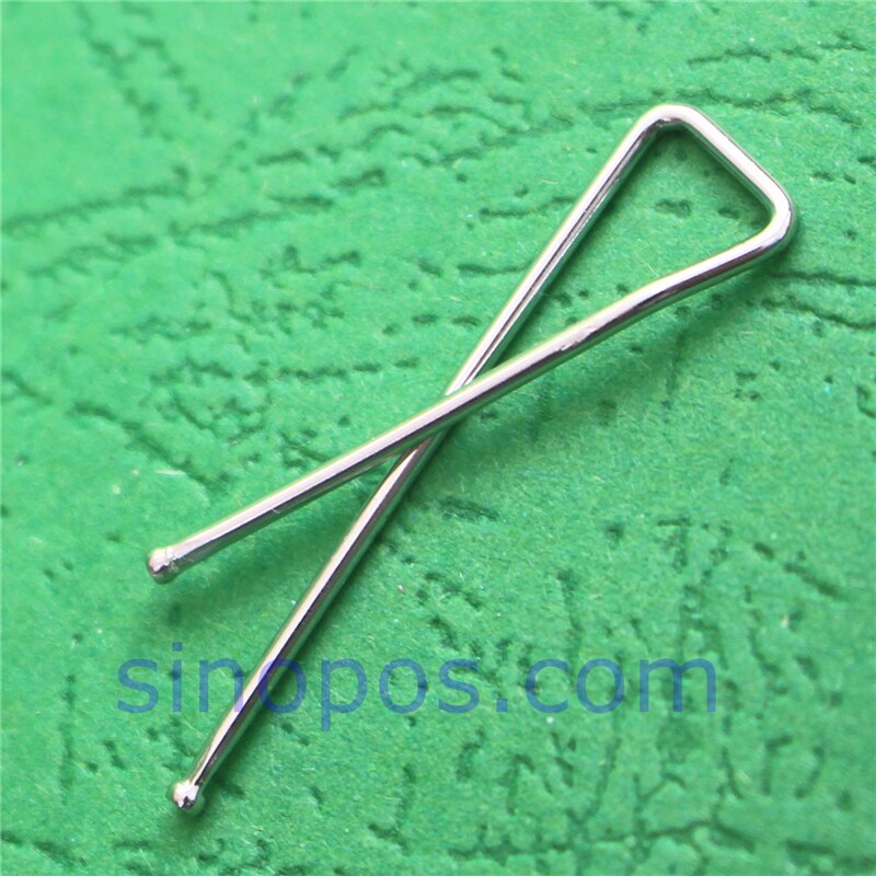 Brass X Clips, shirt packaging dress clip copper trousers pants skirt swatch pack x-shaped metal peg crossing pin paper binder