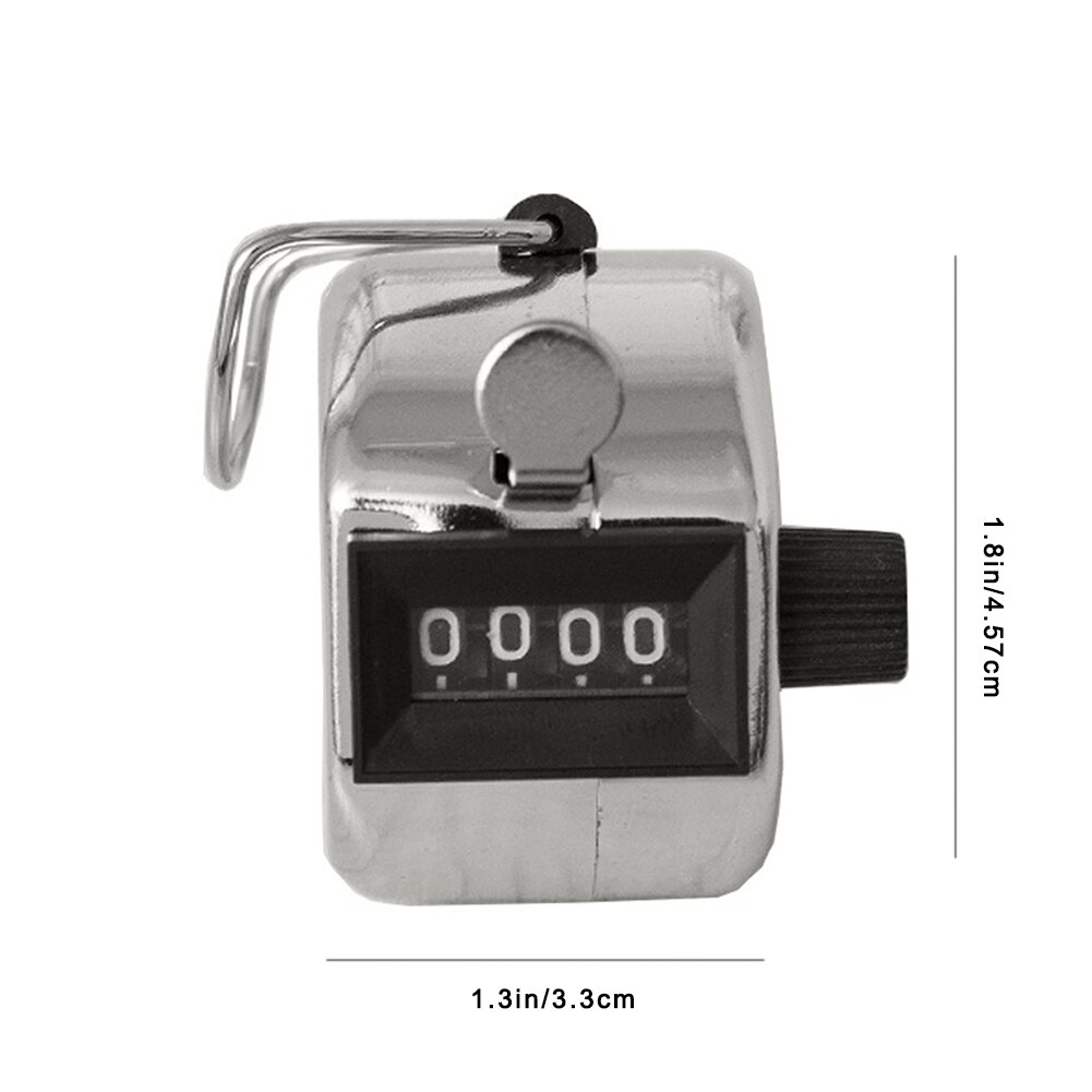 3PCS Mini Counter Hand Held Clicker 4 Digit Plastic Shell Hand Finger Display Mechanical Number Lap Tracker Soccer Golf Clickers
