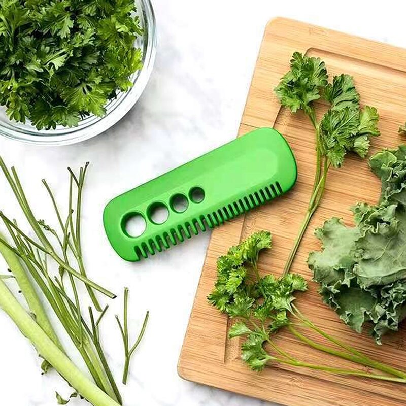 1Pc Remove Leaves Peel Comb Mint Rosemary Kale Chard Collard Oregano Parsley Cilantro Herb Mini Vegetable Peeler Kitchen Gadget
