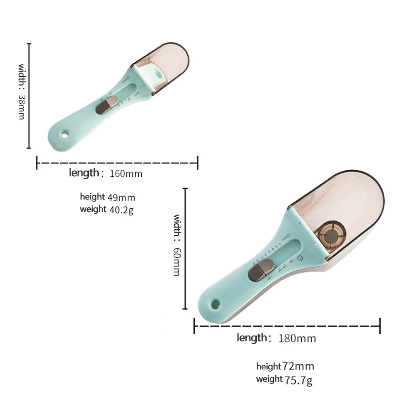 Kitchen Tools Plastic Scale Measuring Spoon Set Adjustable Measuring Spoon Plastic Scale Measuring Spoon Set Baking Tool