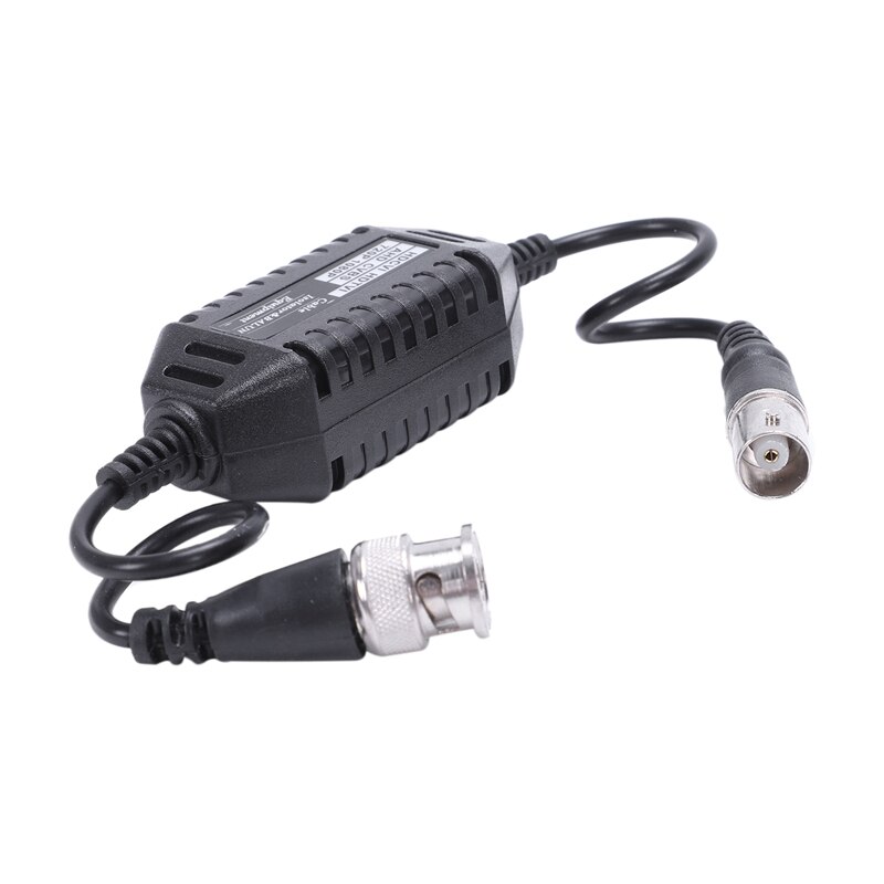 Coaxial Video Ground Loop Isolator Balun BNC Male to Female for CCTV Camera