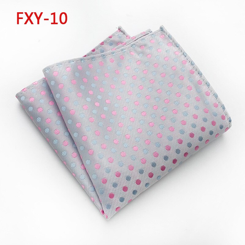 18 Colors Mens Pocket Square Dot Handkerchief Hanky for Men Business Wedding Suit Hanky 25cm*25cm: FXY10