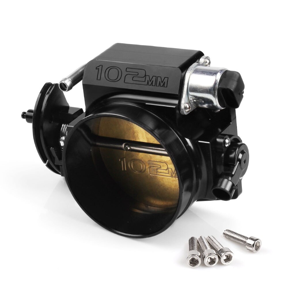 RASTP - Performance Billet Aluminum High Flow Intake Manifold 102mm Throttle Body For LS1 LS2 LS3 LS6 LSX Black/Silver RS-THB001: Black102