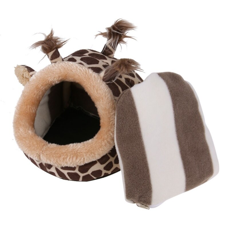 Warm Small Pet Animals Bed Dutch Pig Hamster Cotton Nest Hedgehog Rat Chinchilla Guinea Habitat Mini House
