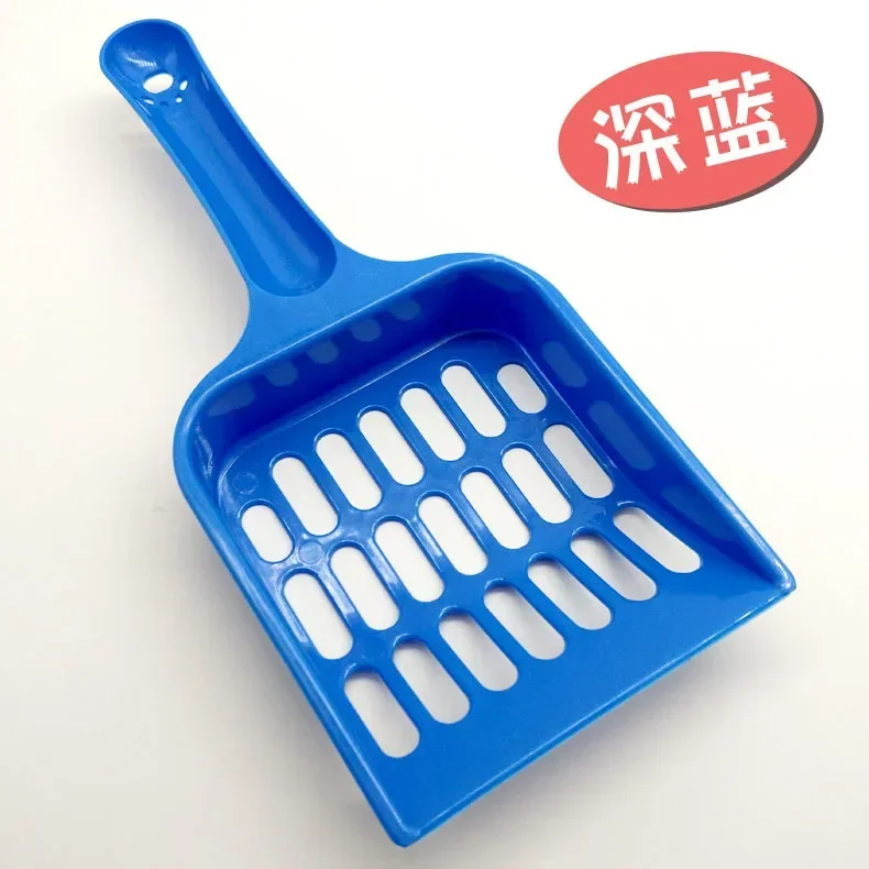 Duurzame Dikke Kattenbakvulling Schop Kat Scoop Schop Afvalbak Huisdier Schoonmaken Tool Plastic Kat Zand Toiletbenodigdheden Schonere Lepels: Blauw