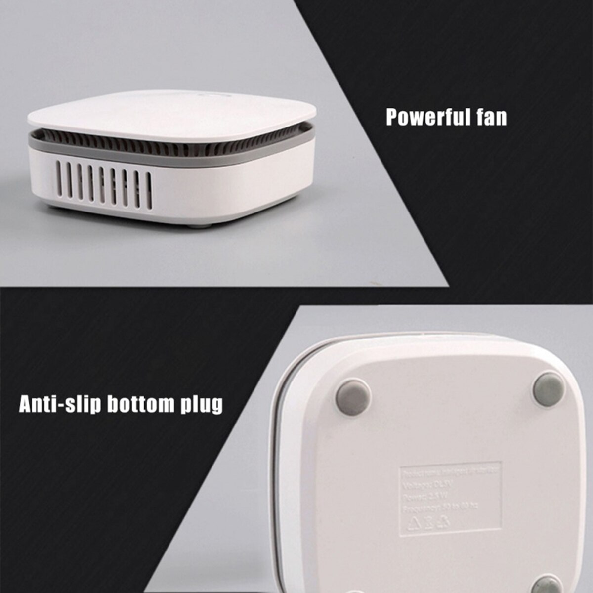Mini Air Purifier Smart Portable Fridge Freshen Air Cleaner Ozone Anion Generator USB Rechargeable Kitchen Auto Home Clear Odor