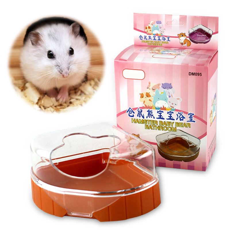 Transparante Hamster Badkamer Container Zandbak Woestijnrat 'S Plastic Zand Droog Toilet Met Schop Voor Rat Muizen Klein Dier