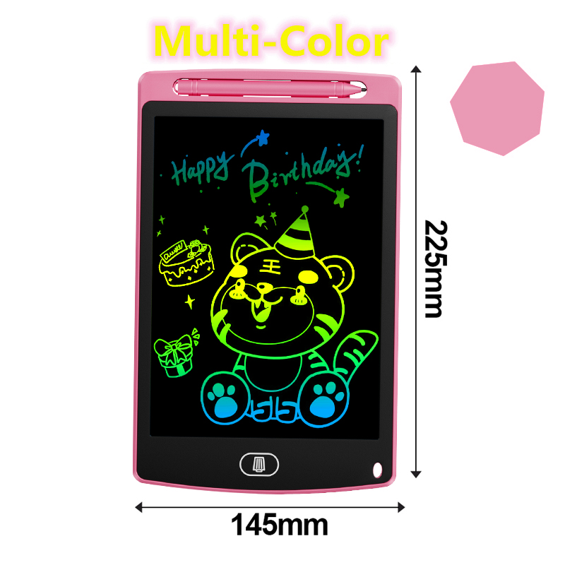 8.5 inch Graphic tablet Lcd Drawing Tablet To Draw Digital Drawing Board Smart Writing Tablet Electronic Blackboard For Children: Pink Multi Color
