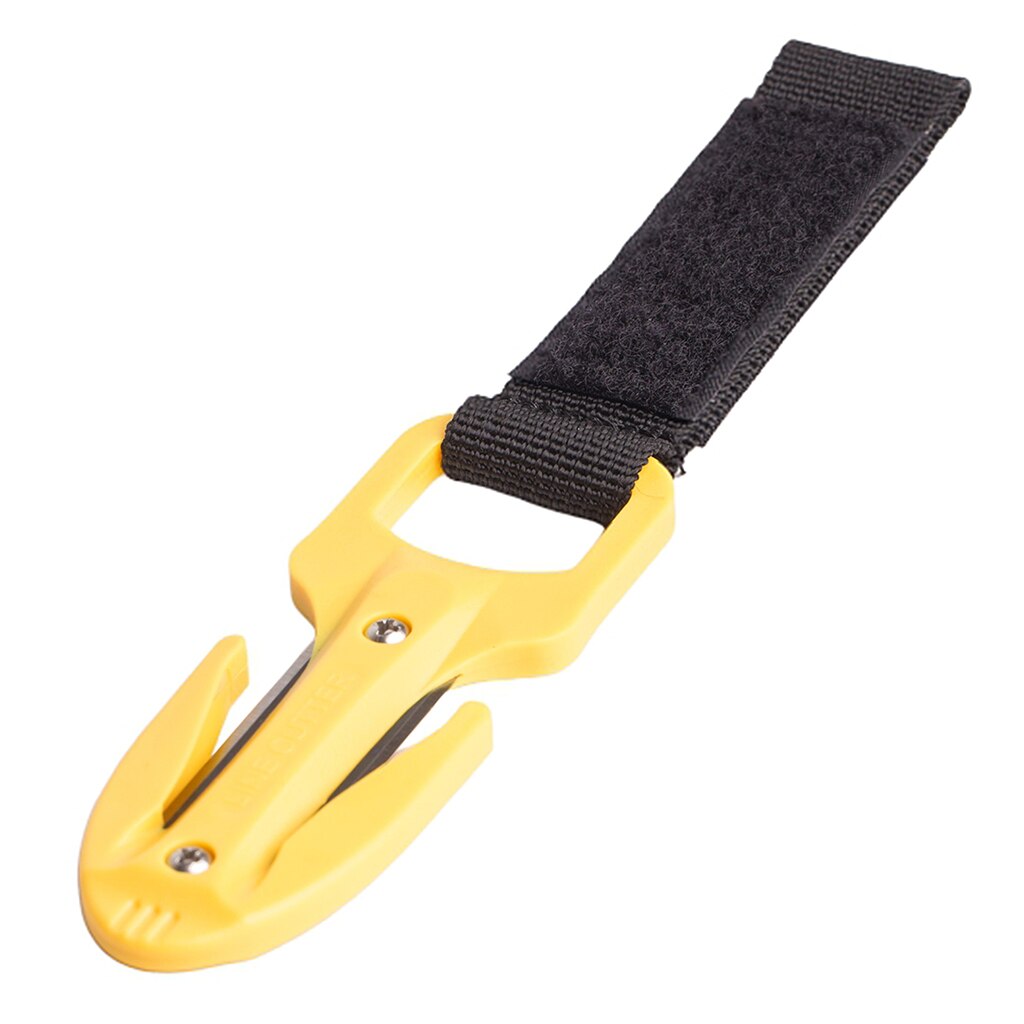 Portable Dive Line Cutter with Durable Blade & Lanyard for Scuba Diving, Snorkeling, Spearfishing, Boating, Camping & Fishing: Yellow