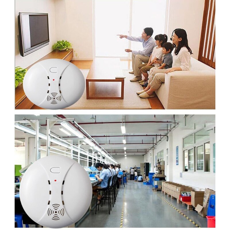 Smoke Alarm Fire Detector w/ Photoelectric Technology &amp; Low Battery Signal Fire Alarm w/ Test Function Home Kitchen