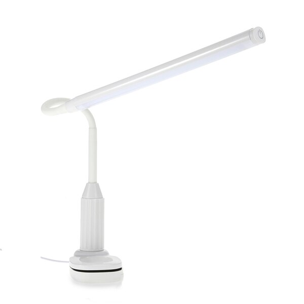 Draagbare USB LED Bureaulamp 5 V 24 Led Touch Sensor Traploos Dimbare Clip Tafel Licht Oog Beschermen Slaapkamer Studie boek Lezen Licht: white 1pcs