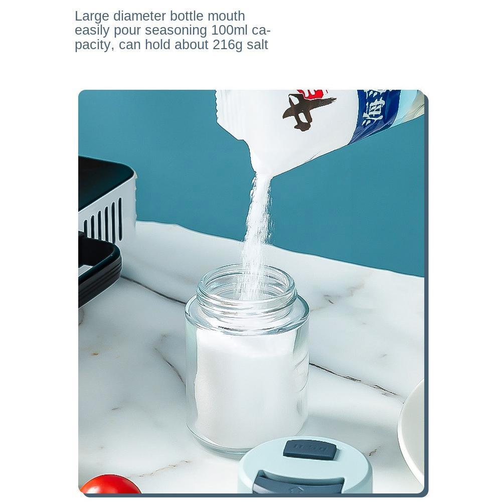 Kitchen Metered Salt Dispenser Salt Control Bottle Type Container Limited Press Seasoning Bottle Jar Seasoning P3B3