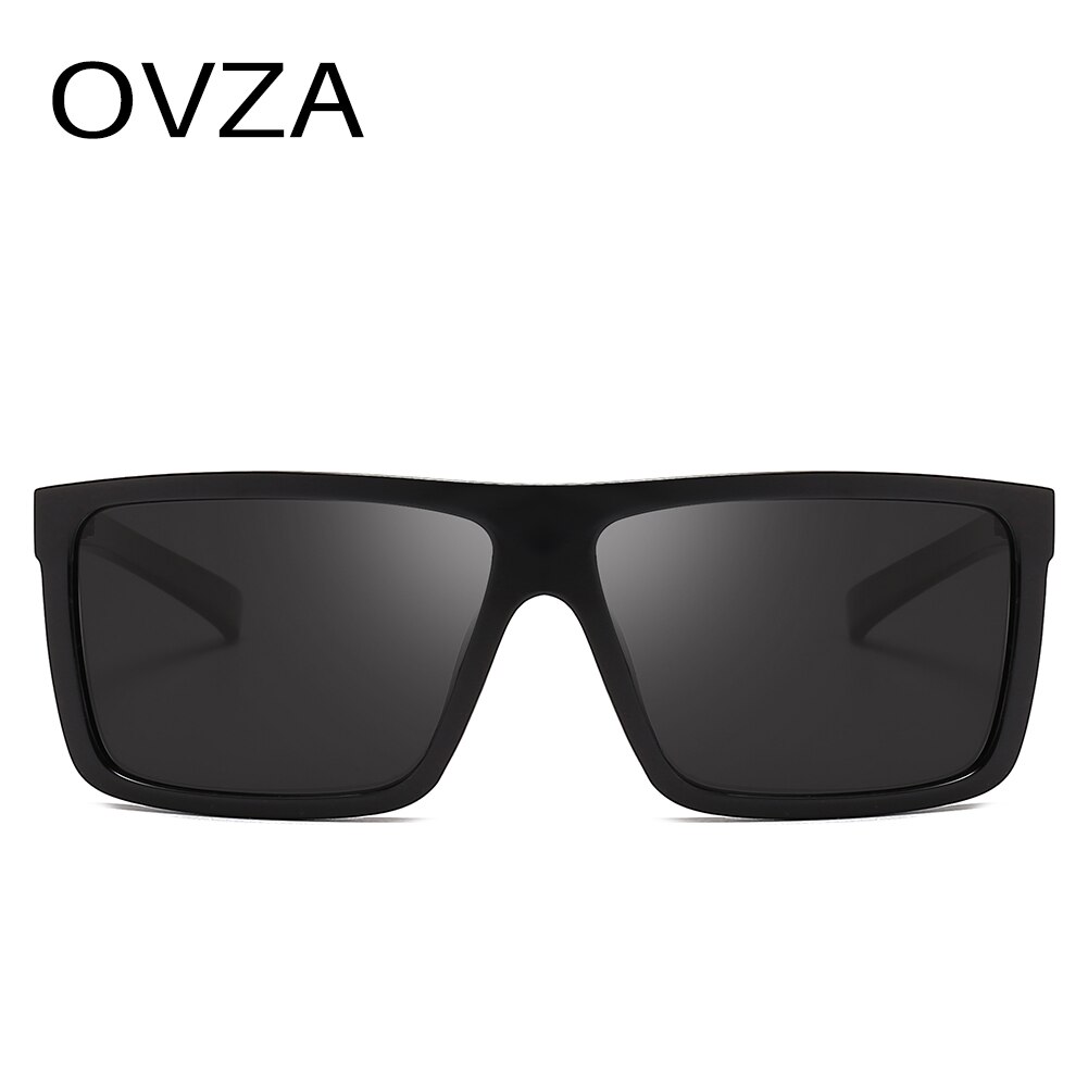 OVZA Men Sunglasses Polarized Flat Top Sunglasses Brand Driving Sun glasses Male Rectangle Style