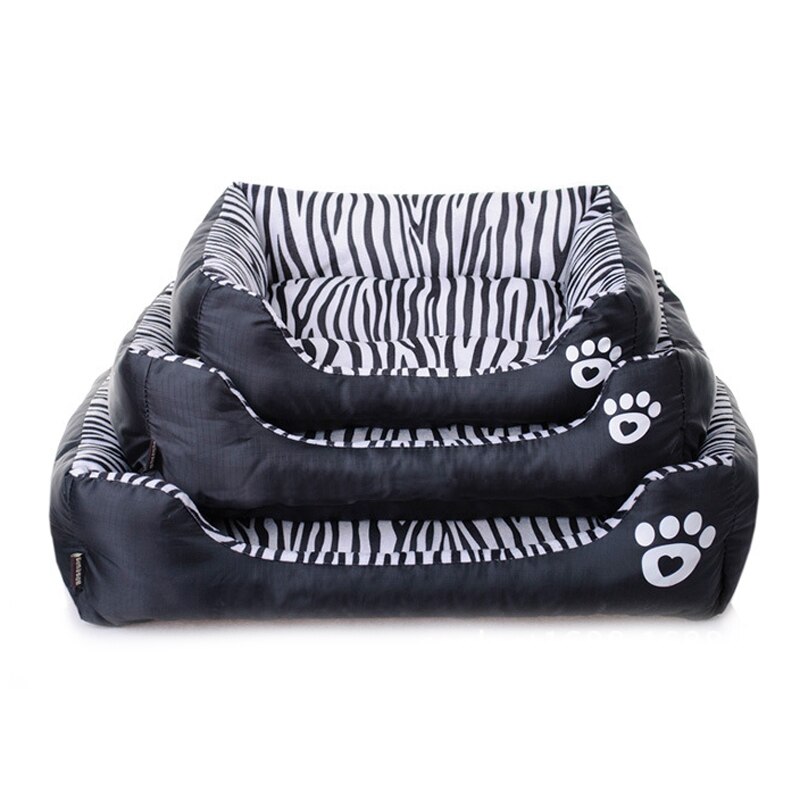 Dog Bed Zebra Print Pets House Cartoon Puppy Beds For Small Larger Dogs Pets Cats House