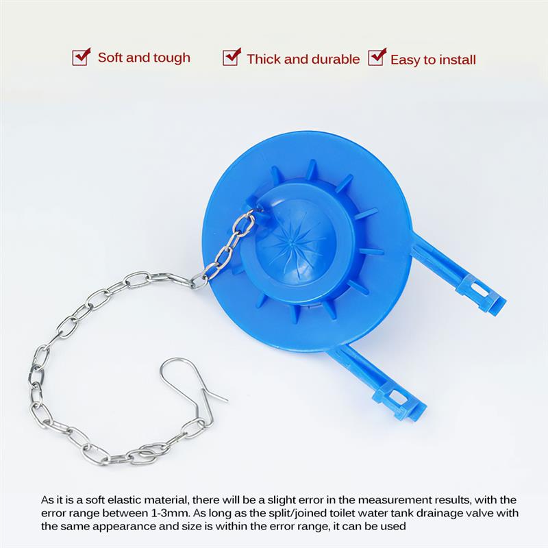 2/3 Inch Toilet Flapper Seal Adjustable Tank Flap Cover Bathroom Accessories Part Drain PVC Repair Ring Home Water Saver
