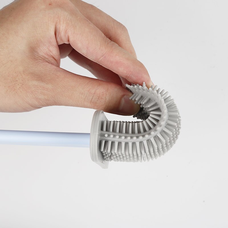Silikoni-wc-harja flex-wc-harjan pidike pesuharjat seinään asennettava kylpyhuone-wc-puhdistusaine kylpyhuonelaitteisto
