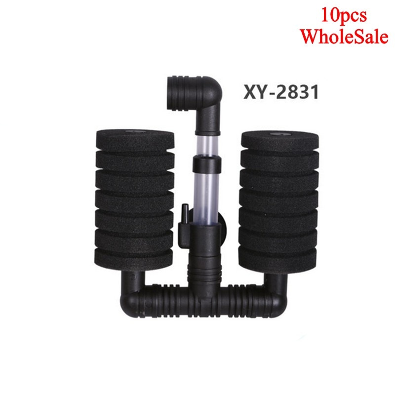 Bio Sponge Filter Betta Fry Shrimp Aquarium Fish Tank Double Head XY-2831 Without packaging Practical 10 Pcs
