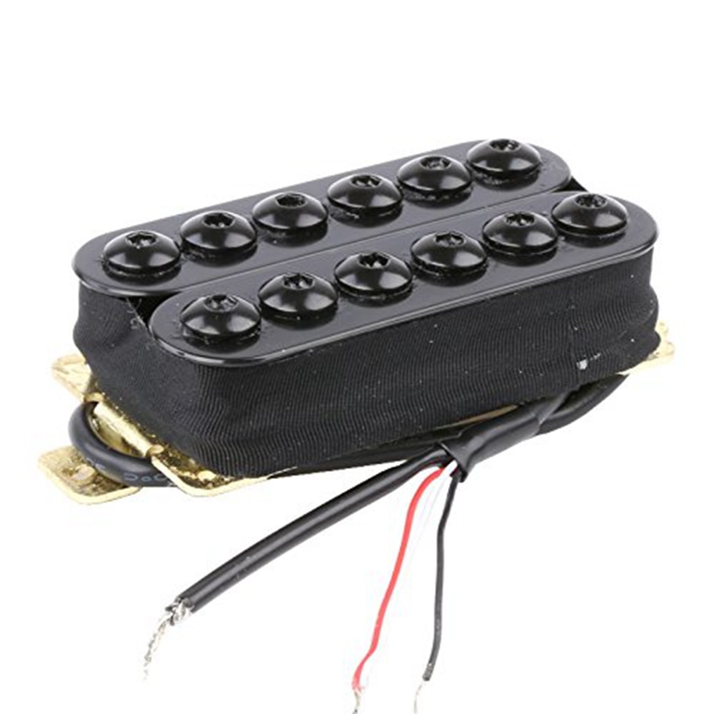 Humbucker de alta salida, 1 Juego, negro, imán de cerámica, mástil y puente de guitarra eléctrica, pastilla