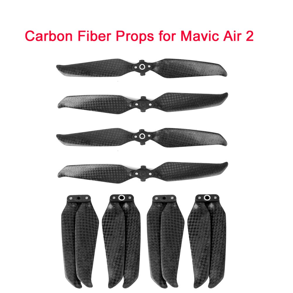 2Pairs DJI Mavic Air 2 Low Noise 7238 Props Multi-Color 7238F Carbon Fiber Propellers for Mavic Air 2 Drone Accessories