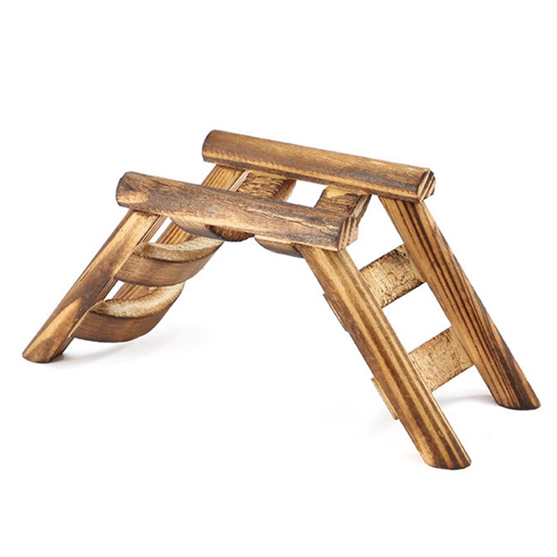Puente de escalada para mascotas, escalera para hámster, ratón, pájaro, puente para hámster, juguetes para mascotas, colgante de madera, jaula para animales pequeños, accesorios