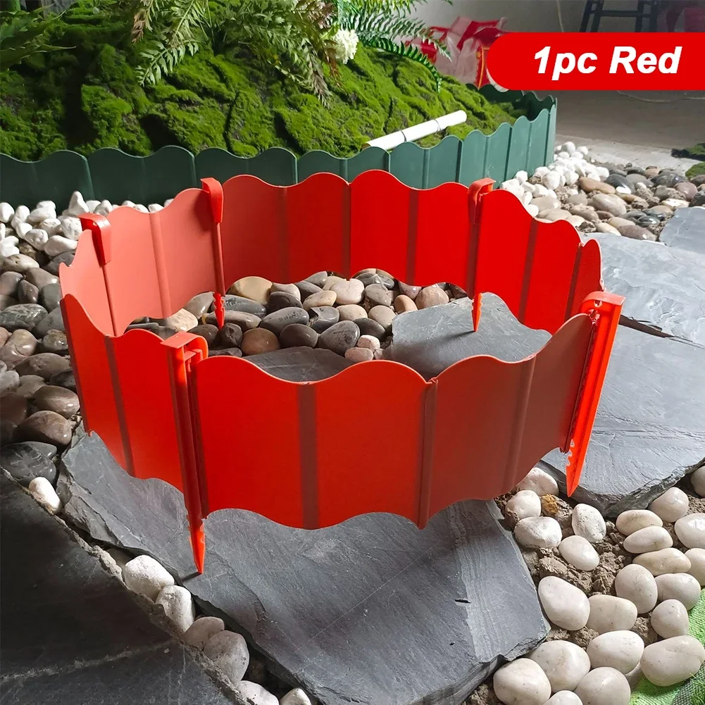 Chemin de clôture de bordure de pelouse d'herbe de jardin pour separer les lits de pelouse et de fleurs fournitures de jardin bordure de paysage pour jardin de cour: YELLOW