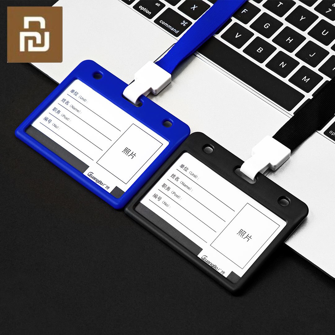 Fizz id-kort busskortshållare fodral identitetsbricka skyddande skal företagssäkerhetspass-tagghållare med snodd