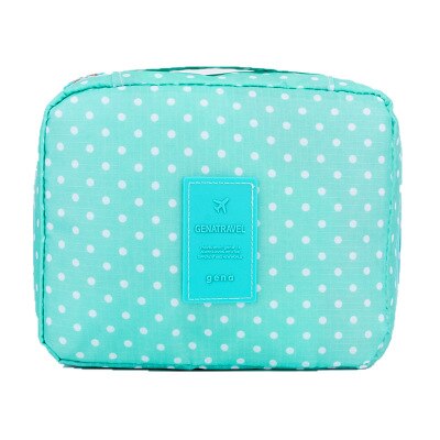 LADSOUL bolsa de maquillaje para mujer estuche de maquillaje multifuncional Almacenamiento de maquillaje apresurado Floral de Nylon cremallera de viaje bolsa de lavado CD5615/h: p12