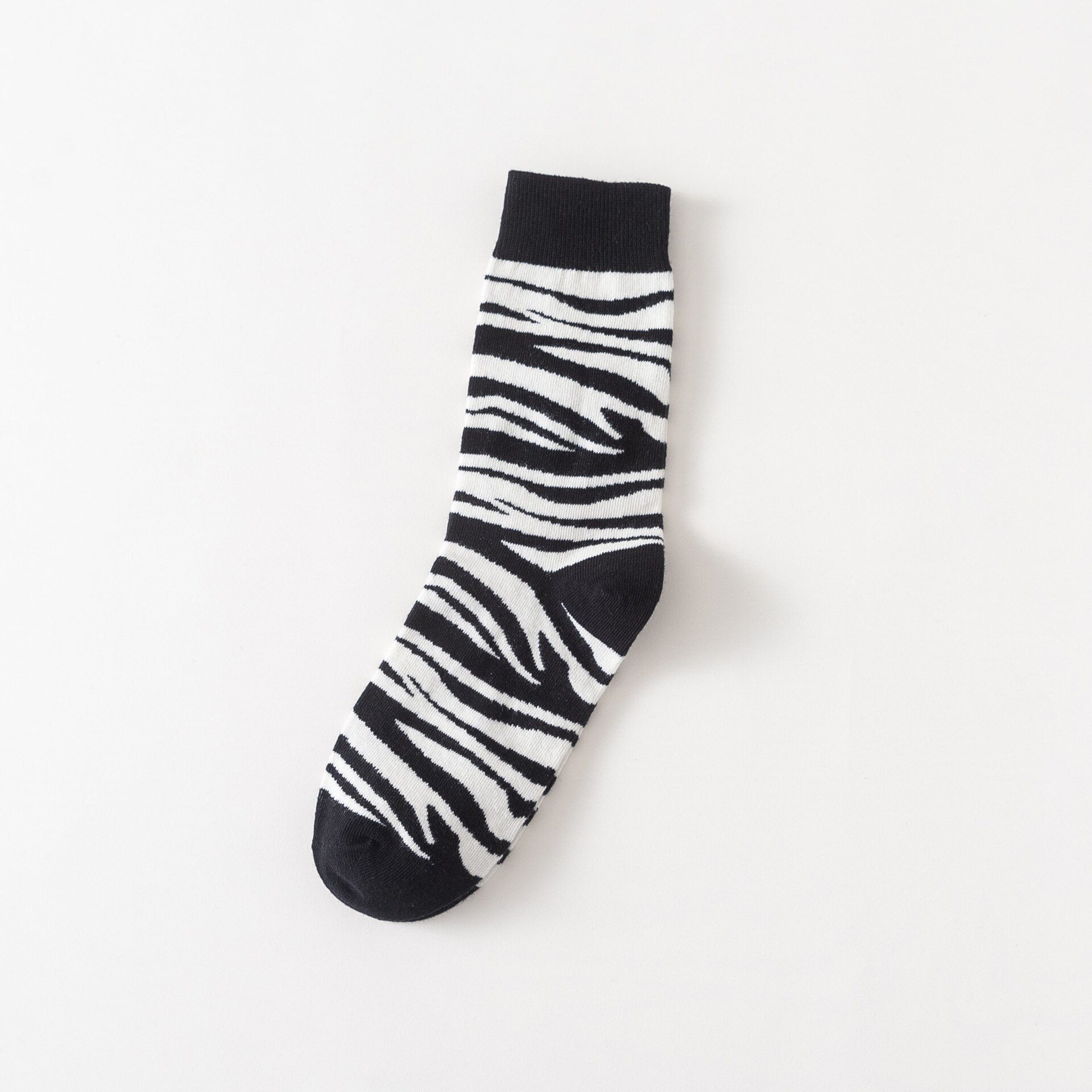 Japanese Cute Rainbow Funny Socks Striped Zebra Rhombus Socks Women Animal Harajuku Women's Socks Interesting Sox