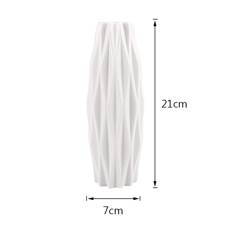 Anti-keramische vazen plastic vazen huisdecoratie europese bruiloft moderne decoraties rotanachtige onbreekbare vazen voor bloemen: 06