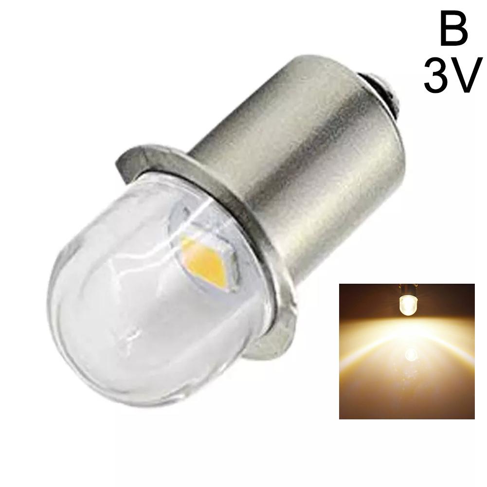 P13.5s led-upgradelampen met witte fitting voor maglite-zaklamp, warm wit, 3000k 6000k dc6v-12v vervangingslampen, werklamp: Veranderlijk