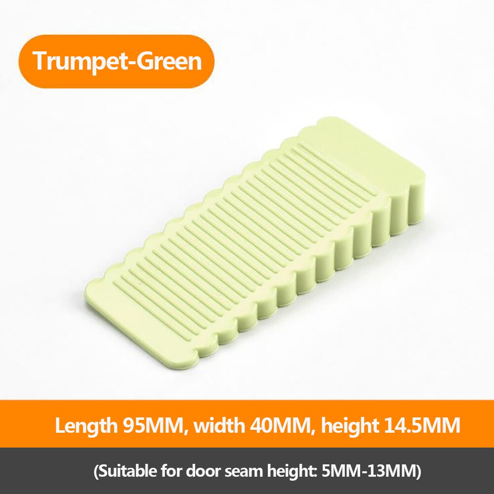 1 Uds parada de puerta de seguridad de silicona anti-skid a prueba de viento puerta/puerta de la puerta trasera de Anti-colisión para: Green