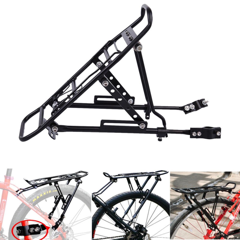 Rear Rack Almost Universal Adjustable Bike Cycling Cargo Luggage Carrier Rack Heavy Duty