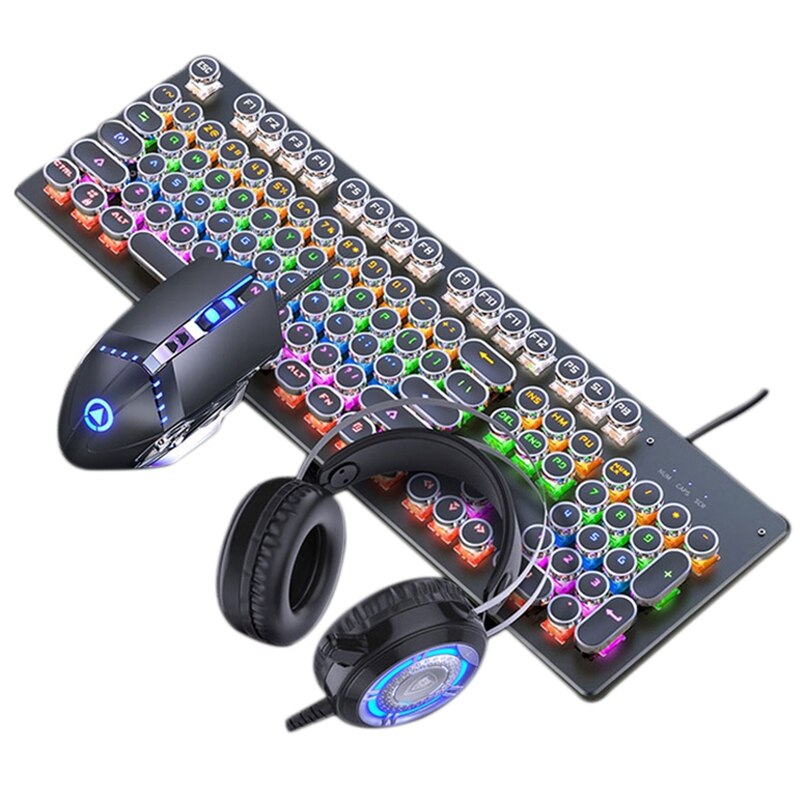 Game USB Mechanical Keyboard Competition Mouse Headset Three Sets of a Station to Buy!: Default Title