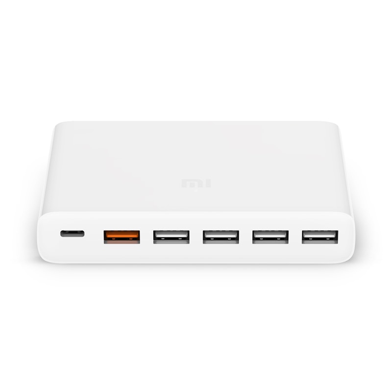 Xiaomi carregador usb original 60w, smartphone pad, saída de carregamento 1 tipo-c 6 portas 5 USB-A, dual qc adaptador de carregamento rápido x2, 3.0, 18w, carregamento rápido