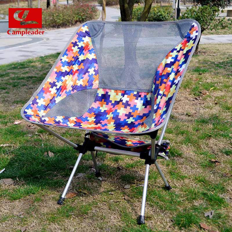Foldestol aluminiumslegering ultra let camping fiskestol udendørs grill bærbar foldestol hvilestol liggestol: Hvid hvid