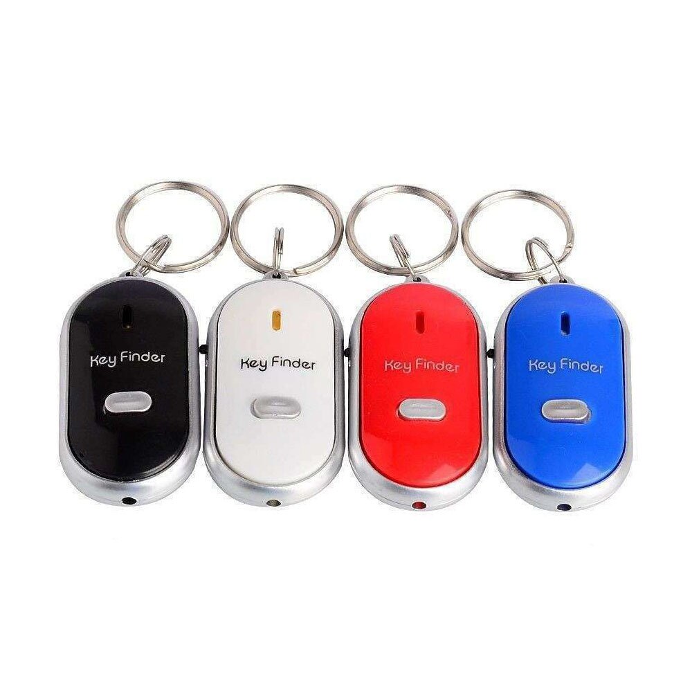 Mini controllo del suono perso Key Finder localizzatore portachiavi torcia a LED fischietto portatile Key Finder disponibile