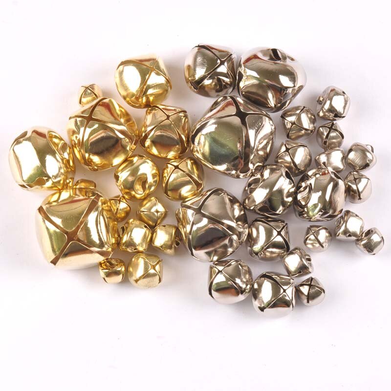 Zilver/Gouden Jingle Bells Kerst-Craft Decoratie Opknoping X, Mas-Boom Cross Iron Wedding Home Cp2683