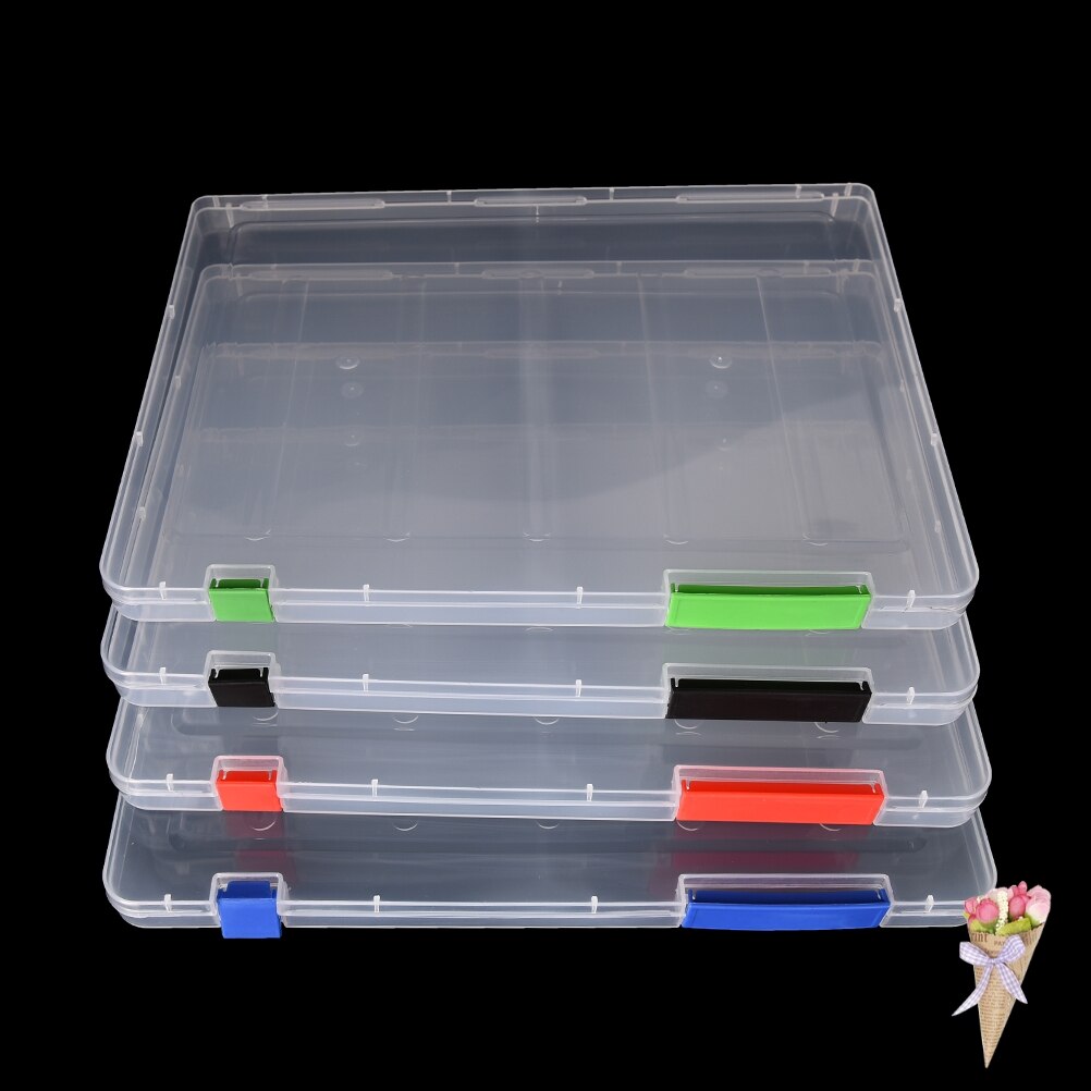 A4 Papers Kantoor Bestanden Document Contract Transparante Opbergdoos Clear Plastic Papier Vullen Case Ontzette