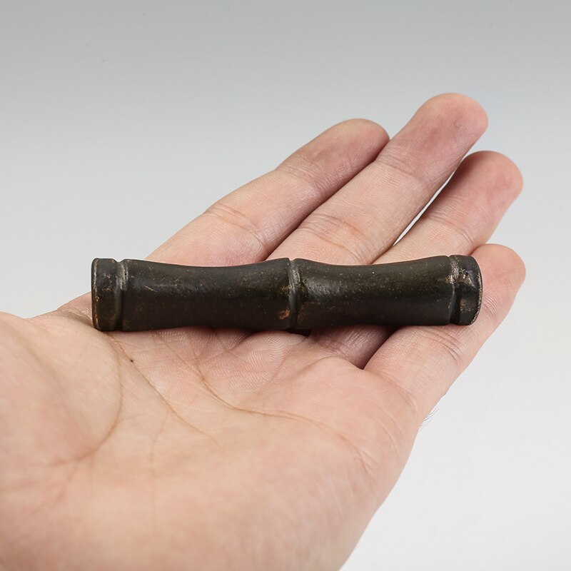 Metalen Paperweights Chinese Kalligrafie Paperweights Klassieke Bamboe Vormige Koperen Presse-papier Draagbare Papier Drukken Prop