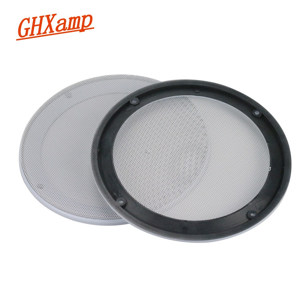 GHXAMP 5 zoll 6,5 zoll 8 zoll Subwoofer Auto Lautsprecher Grill Mesh Auto Lautsprecher Dekorative Schutzhülle ABS Hohe- ende Weiß
