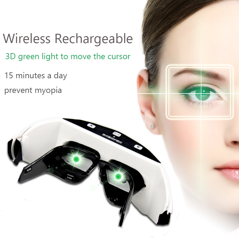 Optik 3D Auge Massagegerät Wiederherstellung Myopie Gläser ems Akupressur Auge Pflege Kopf Massage Drei monate zu wiederherstellung 120 grad Vision
