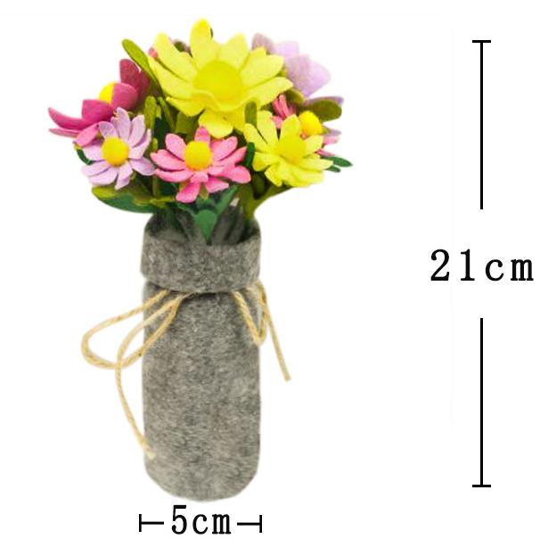 Forskjellig type filt stoff filt blomster dekorasjon gratis skjæringe diy materiale pakke håndlaget klut blomst til: 6