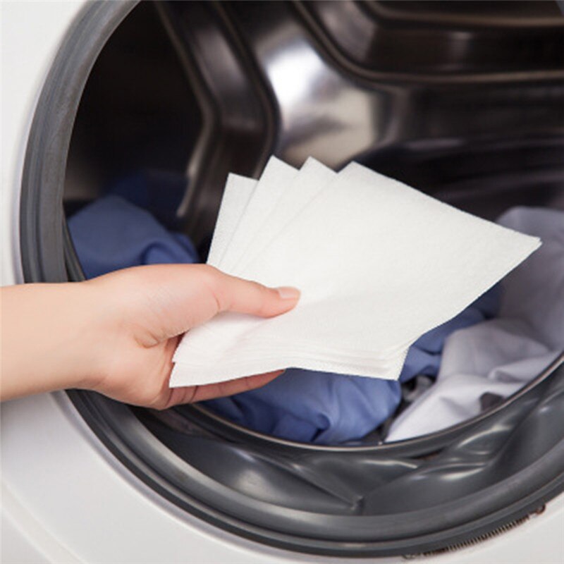24pcs Color Catcher Washing Machine Use Color Absorption Mixed Dyeing Proof Sheet Anti Dyed Cloth Laundry Papers Grabber Cloth