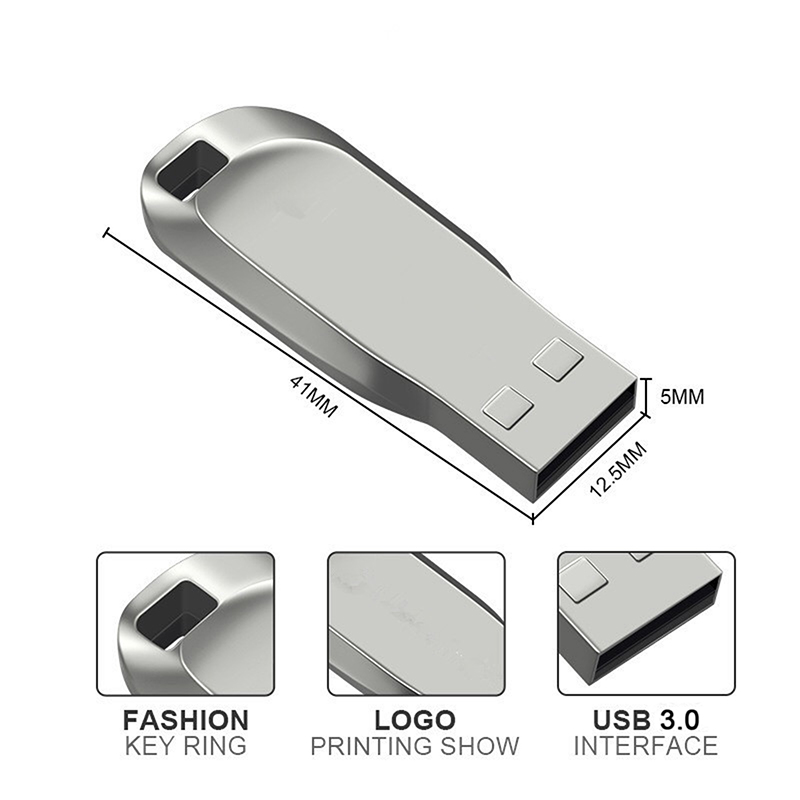 Usb 3.0 2TB Metal Pen Drive 1TB Cle Usb Flash Drives Pendrive Waterproof TYPE-C Memoria Usb Flash Disk Stick