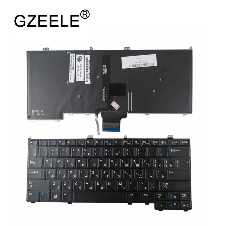 RU backlight for DELL for Latitude E7440 E7240 russian laptop Keyboard with backlit keyboard