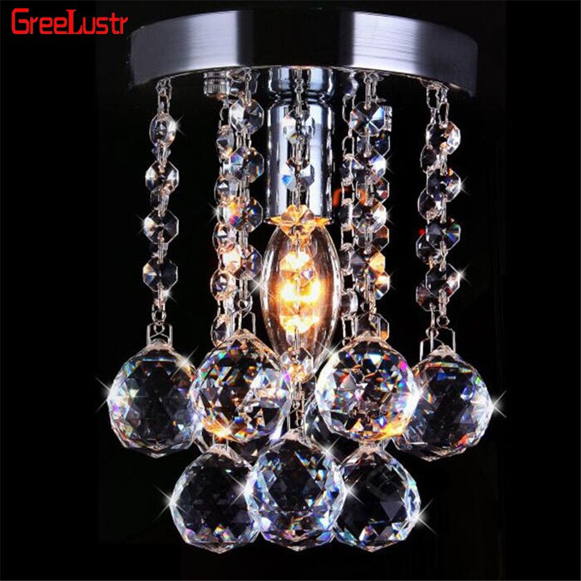 Minimalistische Crystal Led Plafond Lamp voor Balkon Lantaarn gangpad light Plafond Abajur Lustre Kroonluchter Plafond Armatuur Verlichting