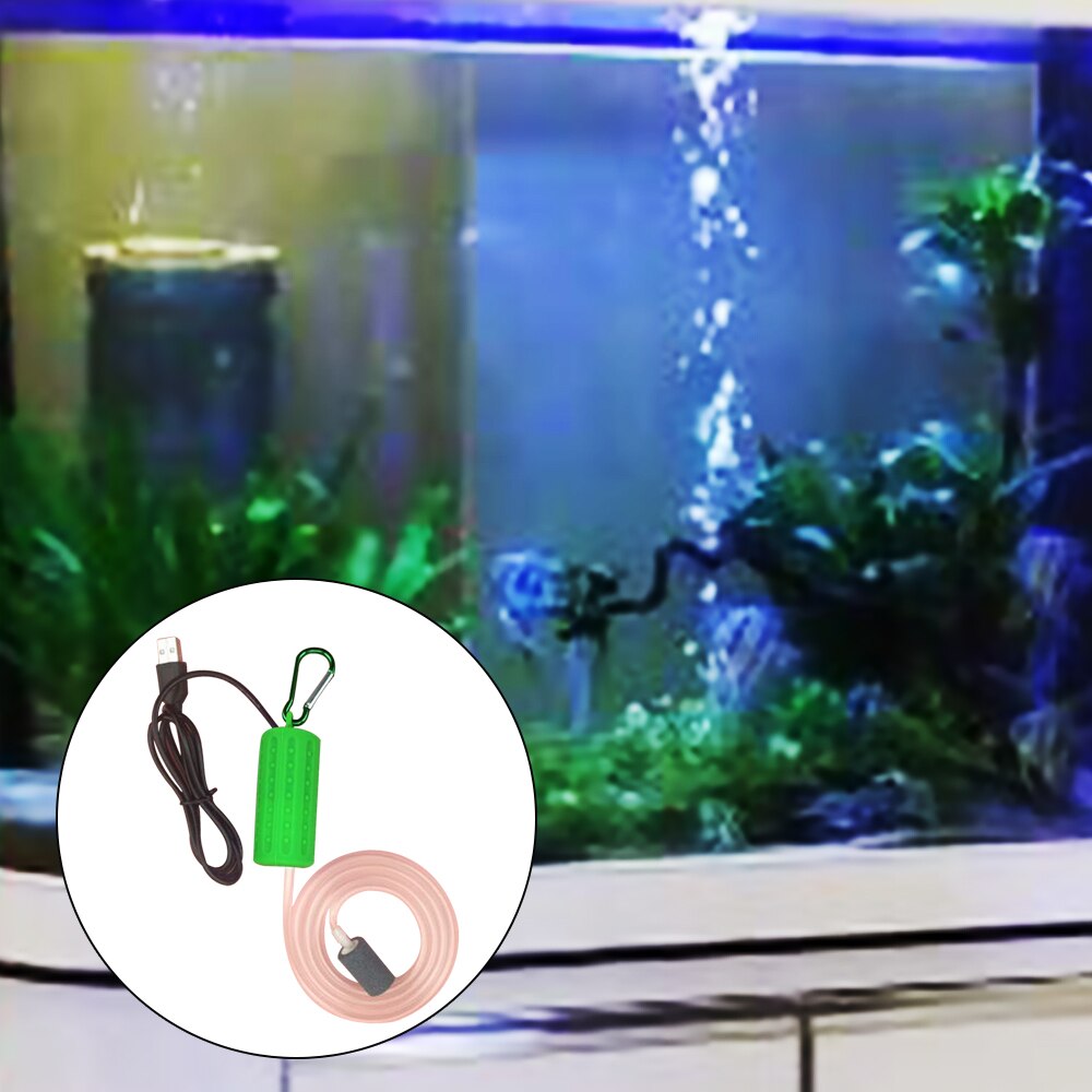 Draagbare usb aquarium vis tank zuurstof luchtpomp dempen energiebesparende benodigdheden energiebesparende benodigdheden aqua terrarium 2